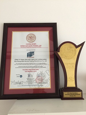 Công Ty Huy Hoàng Minh xuất sắc nhận giải thưởng Thương Hiệu Hàng Đầu Top Brands